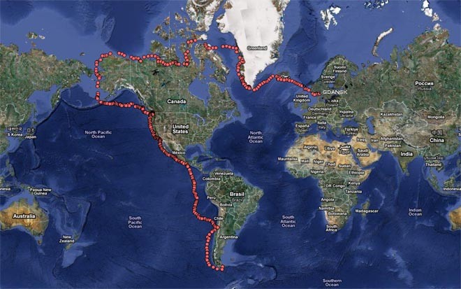 Solanus route so far ©  SW